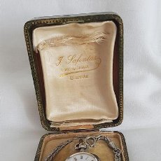 Relojes de bolsillo: RELOJ DE BOLSILLO PLATA Y ORO 1900. Lote 340101118