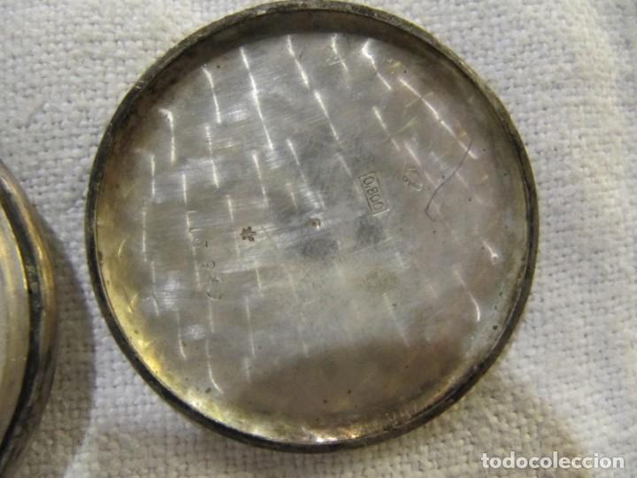 Relojes de bolsillo: ANTIGUO RELOJ DE BOLSILLO - VIOLA - EN PLATA - FUNCIONA - Foto 5