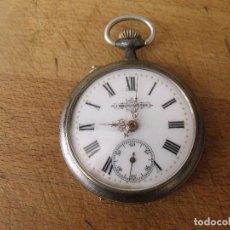 Relojes de bolsillo: ANTIGUO RELOJ BOLSILLO EN METAL-AÑO 1910-LOTE 259-57-FUNCIONA. Lote 341848018