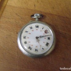 Relojes de bolsillo: ANTIGUO RELOJ BOLSILLO EN ARGENTAN-LOTE 259-58-FUNCIONA. Lote 342784748