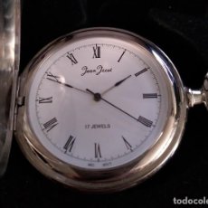 Relojes de bolsillo: BONITO RELOJ DE BOLSILLO DE LA MARCA JEAN JACOT CON TAPA AÑOS 80/90 17 RUBIES NUEVO SIN USAR. Lote 358851400