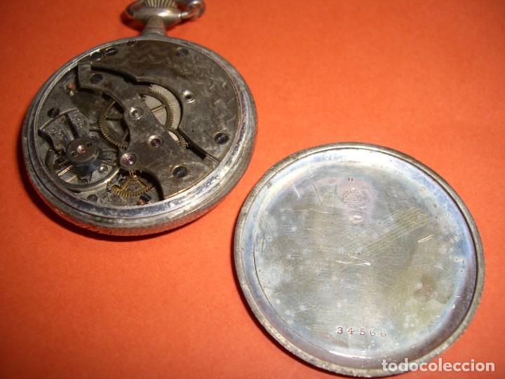 Relojes de bolsillo: RELOJ DE BOLSILLO EN PLATA - Foto 6