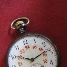 Relojes de bolsillo: RELOJ ANTIGUO DE BOLSILLO MECÁNICO SUIZO A CUERDA MANUAL AÑO PERIODO AÑOS 1890 - 1920 Y FUNCIONA