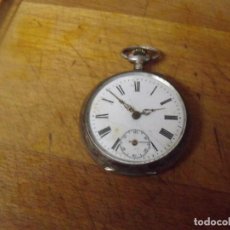 Relojes de bolsillo: ANTIGUO RELOJ BOLSILLO EN PLATA PUNZONADA- AÑO 1890 - LOTE 259-59. Lote 345736248