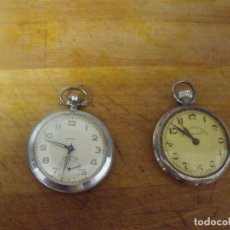 Relojes de bolsillo: 2 RELOJES ANTIGUOS DE BOLSILLO AÑO 1920-LOTE 259-59