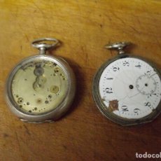Relojes de bolsillo: 2 RELOJES DE BOLSILLO EN PLATA PUNZONADA-AÑO 1890-LOTE 259-59. Lote 345738453