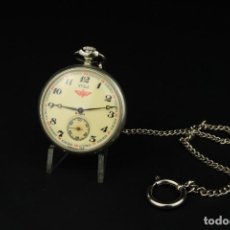 Relojes de bolsillo: ANTIGUO RELOJ DE BOLSILLO RUSO YUKA CON FERROCARRIL. Lote 346198853