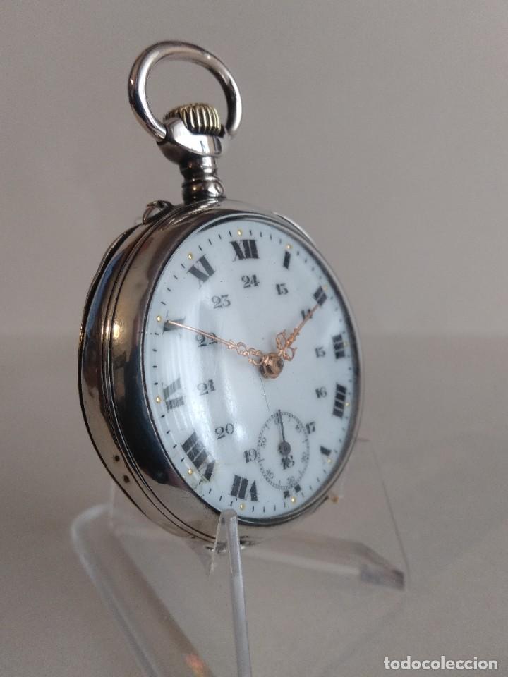 Relojes de bolsillo: Reloj de bolsillo de plata - Foto 2