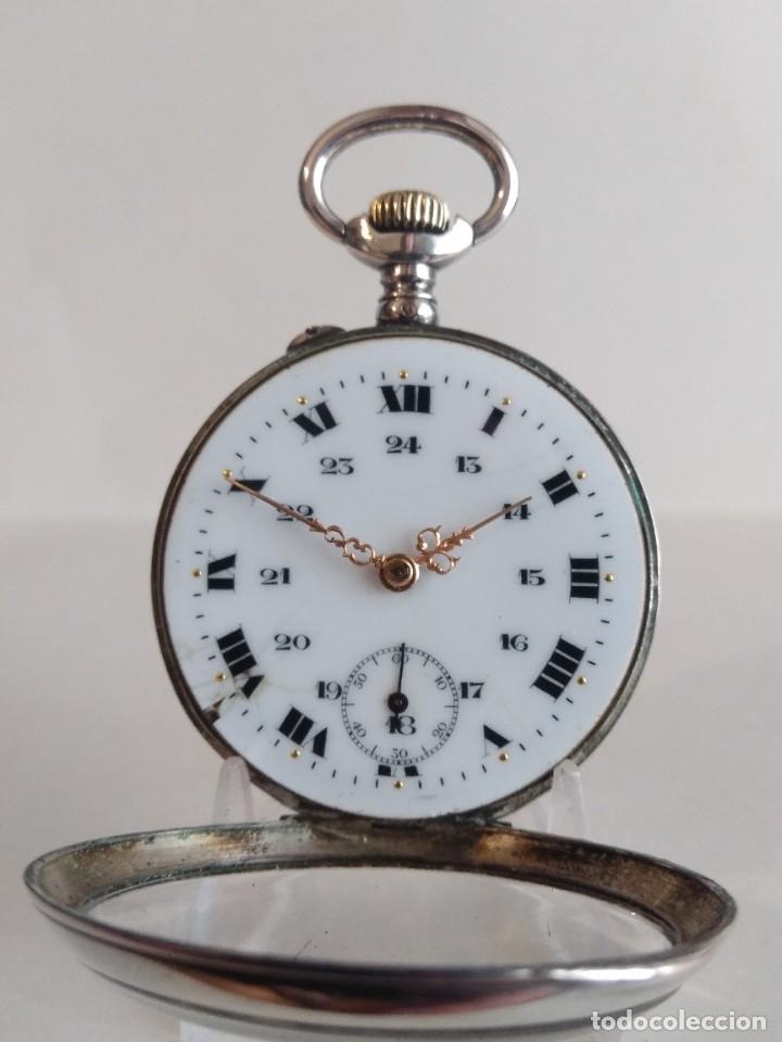 Relojes de bolsillo: Reloj de bolsillo de plata - Foto 8
