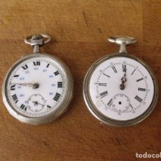 Relojes de bolsillo: 2 RELOJES ANTIGUOS DE BOLSILLO EN ARGENTAN- LOTE 259-61