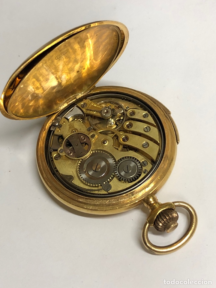 Reloj de bolsillo con sonería en oro de 18Kts 3 tapas