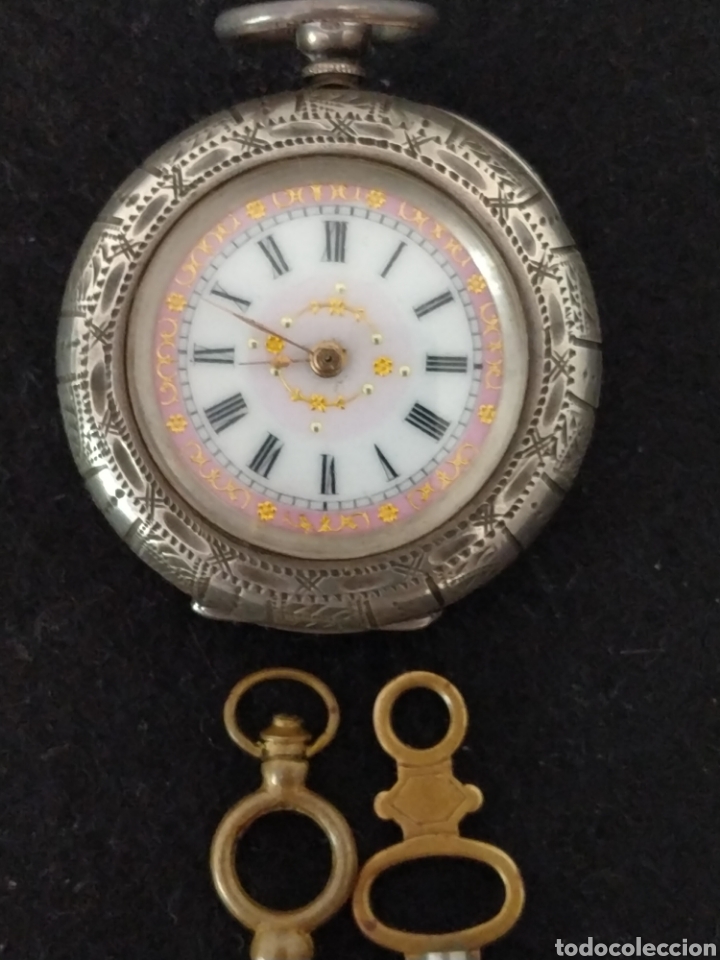Relojes de bolsillo: RELOJ DE BOLSILLO DE SE&Ntilde;ORA funcionando. - Foto 2