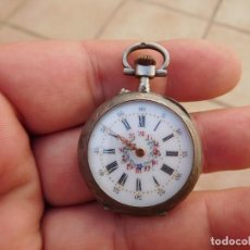 Relojes de bolsillo: RELOJ DE BOLSILLO ANTIGUO DE PLATA. Lote 351897124