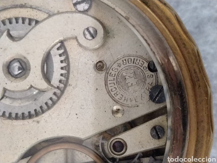 Relojes de bolsillo: RELOJ H&Eacute;RCULES F. E. EXTRA SUPERIOR. FUNCIONANDO. - Foto 4