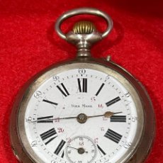 Relojes de bolsillo: ANTIGUO RELOJ DE BOLSILLO, EN PLATA DE LEY, YVES MAHE. S.XIX. Lote 358032660