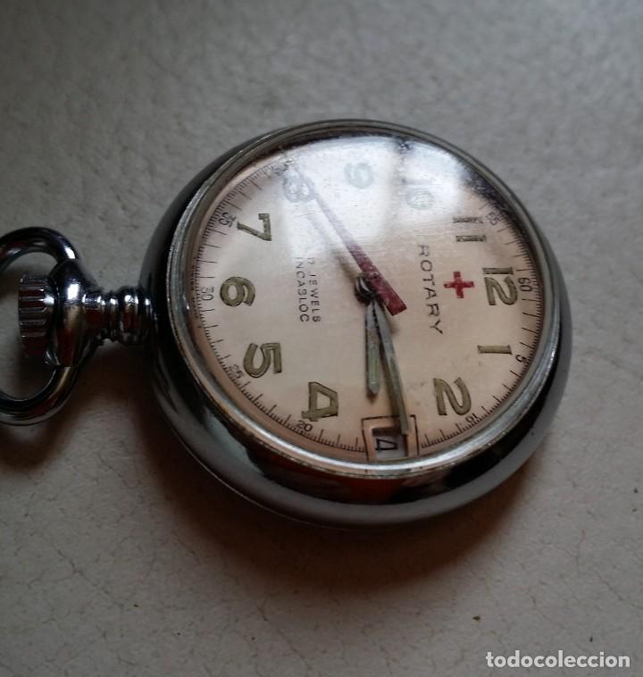 Relojes de bolsillo: Rotary, reloj de bolsillo, funcionando - Foto 2