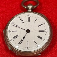 Relojes de bolsillo: ANTIGUO RELOJ DE BOLSILLO, EN PLATA DE LEY, DE FINALES DE SIGLO XIX.. Lote 358173455