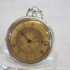 Relojes de bolsillo: PRECIOSO RELOJ BOLSILLO PLATEADO-AÑO 1870-LOTE 259-64-FUNCIONA. Lote 359331260