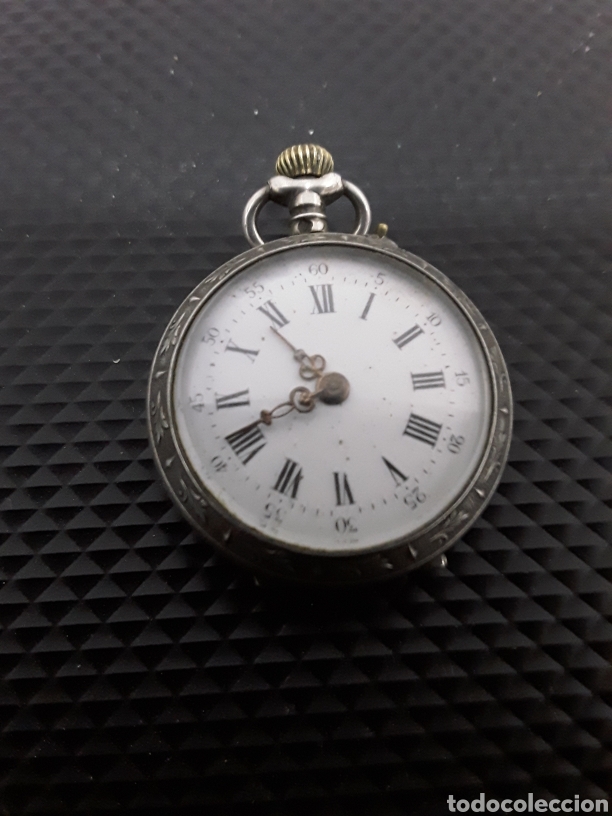 Relojes de bolsillo: Reloj de bolsillo en plata y funcionando - Foto 3