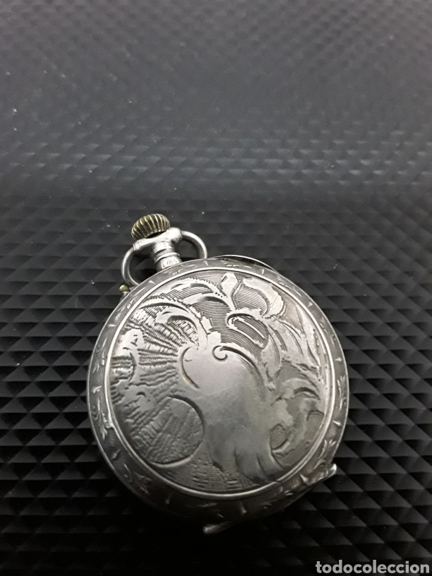 Relojes de bolsillo: Reloj de bolsillo en plata y funcionando - Foto 4