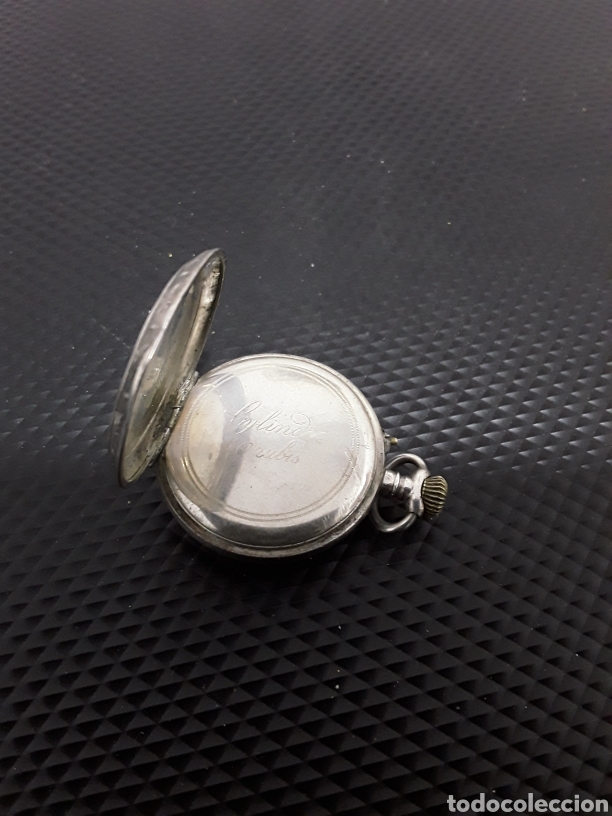 Relojes de bolsillo: Reloj de bolsillo en plata y funcionando - Foto 6