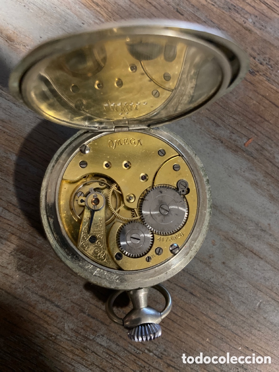 Relojes de bolsillo: RELOJ BOLSILLO OMEGA FUNCIONA - Foto 3