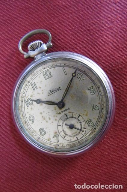 Vintage Kaiser Reloj Despertador, de Mesilla Mecánico Cuerda Manual - Made  IN