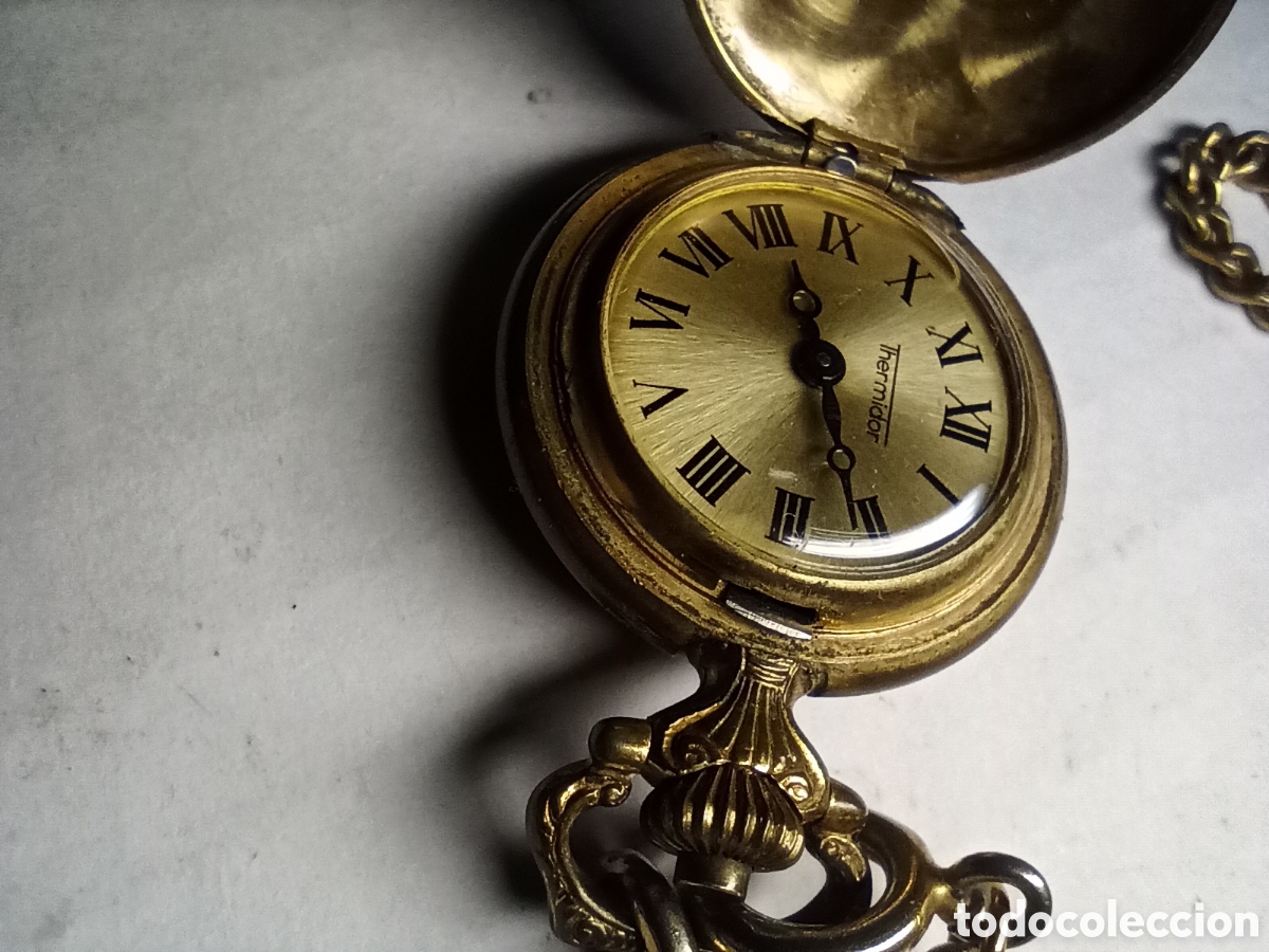 Relojes de bolsillo: antiguo reloj de bolsillo de carga manual - Funcionando - Foto 5