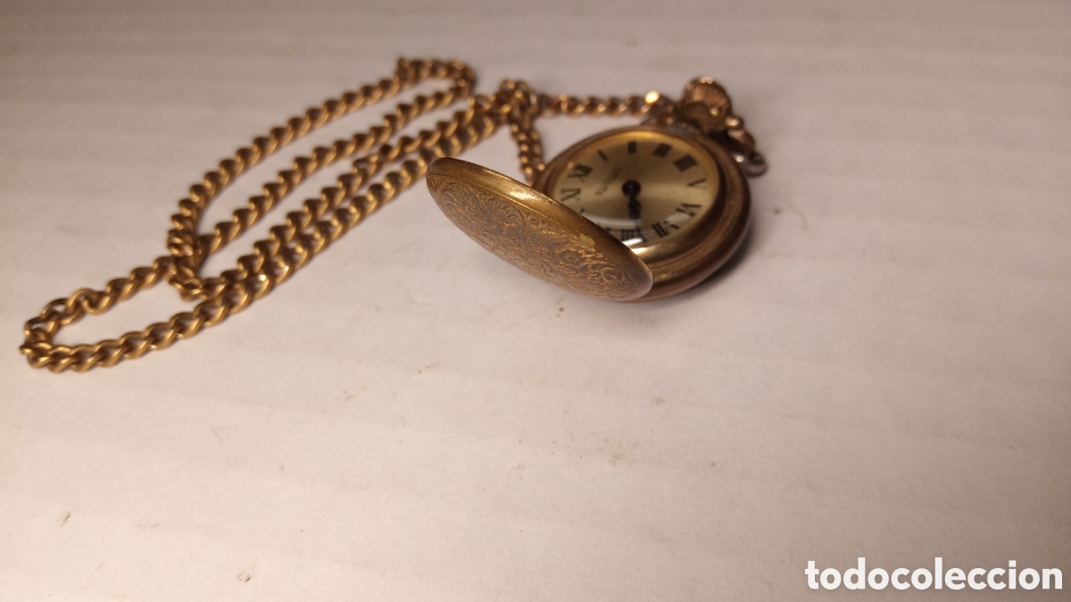 Relojes de bolsillo: antiguo reloj de bolsillo de carga manual - Funcionando - Foto 16