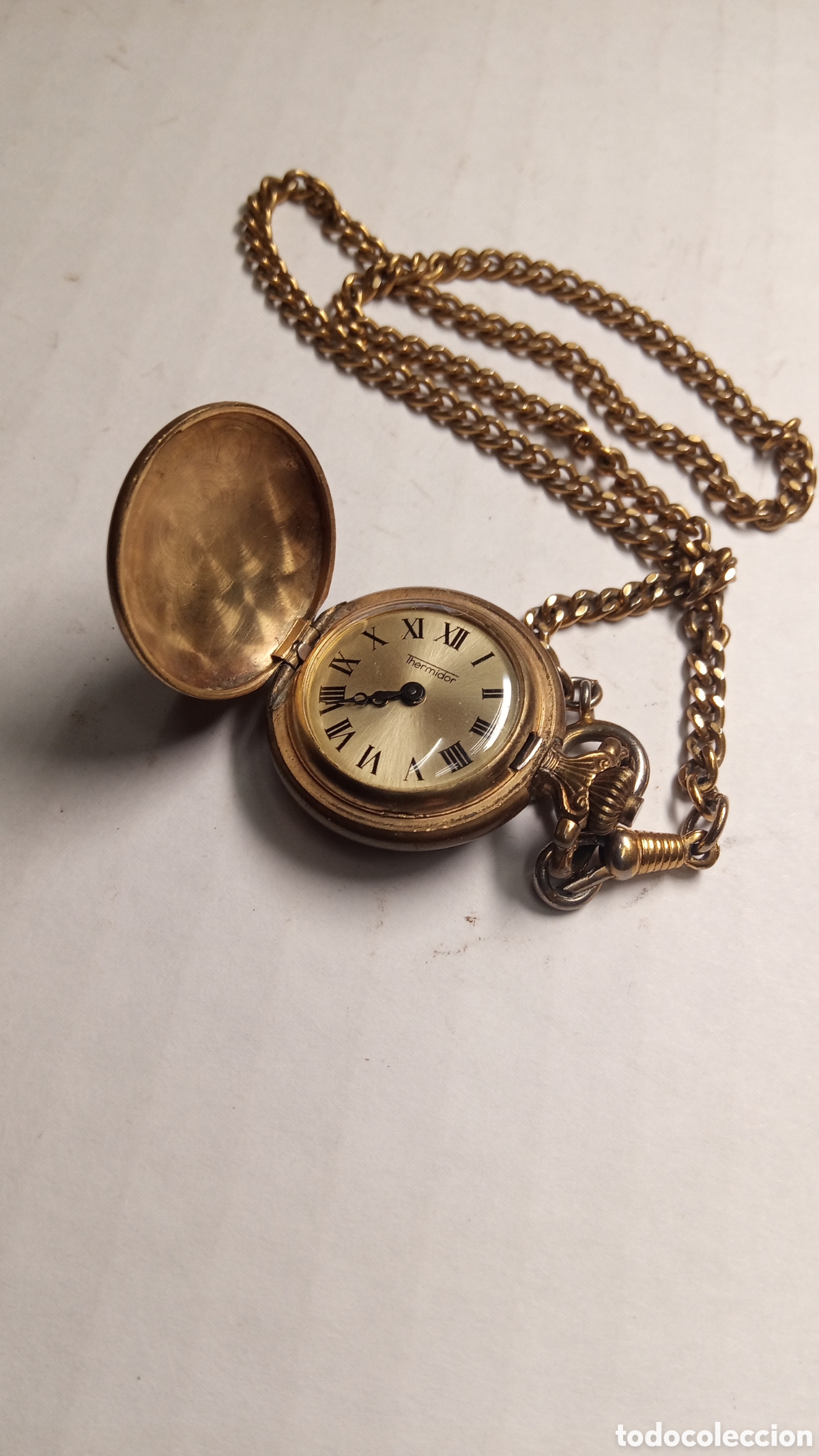 Relojes de bolsillo: antiguo reloj de bolsillo de carga manual - Funcionando - Foto 18