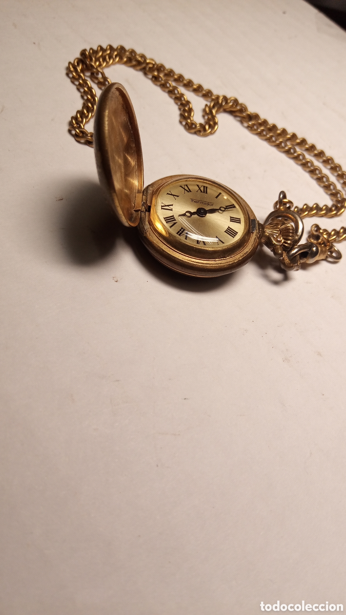 Relojes de bolsillo: antiguo reloj de bolsillo de carga manual - Funcionando - Foto 21