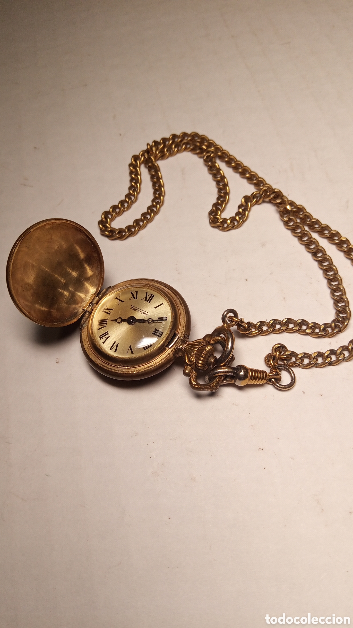 Relojes de bolsillo: antiguo reloj de bolsillo de carga manual - Funcionando - Foto 22