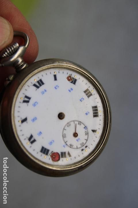 Relojes de bolsillo: reloj de bolsillo de plata - Foto 2