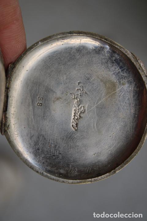 Relojes de bolsillo: reloj de bolsillo de plata - Foto 5