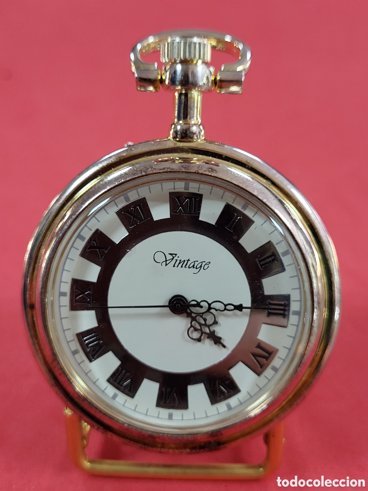 reloj de bolsillo de cuerda con baño de plata - Compra venta en  todocoleccion