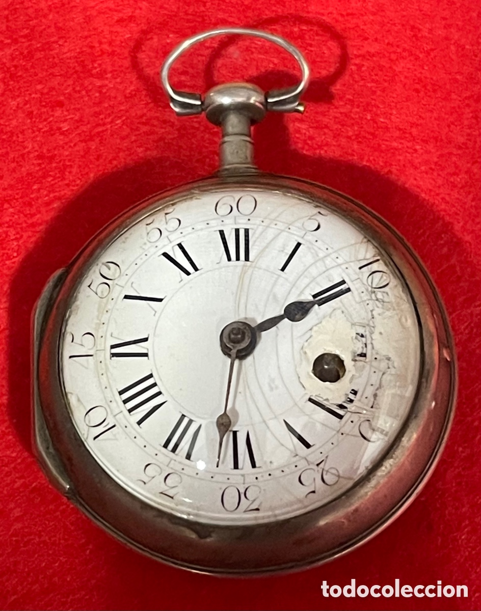 símbolo Marinero Ocurrencia antiguo reloj de bolsillo, catalino, en plata d - Compra venta en  todocoleccion
