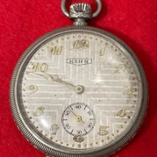 Relojes de bolsillo: ANTIGUO RELOJ DE BOLSILLO, DEL PRIMER TERCIO DEL SIGLO XX, KAHN. FUNCIONA. Lote 380943829