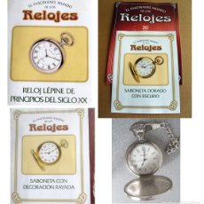 Relojes de bolsillo: 4 RELOJES DE BOLSILLO LEPINE SABONETA. BUEN ESTADO
