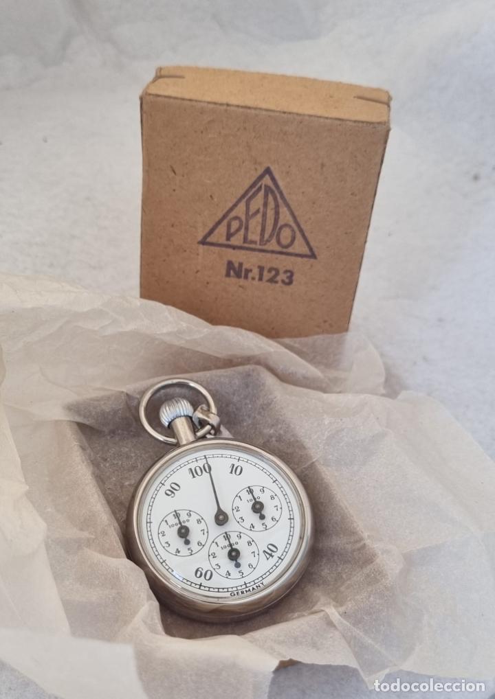 Relojes de bolsillo: ANTIGUO Y MECANICO PODOMETRO ALEMAN PEDO 123 NEW OLD STOCK