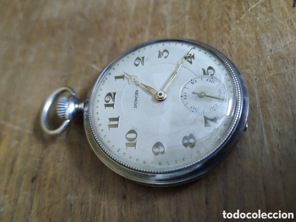 Relojes de bolsillo: Reloj de bolsillo DUNCAN de plata - Foto 1