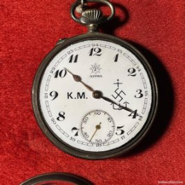 Original Reloj de bolsillo alemán ASTRA ( JUNGHANS ) de KRIEGSMARINE. Funciona ( revisado )