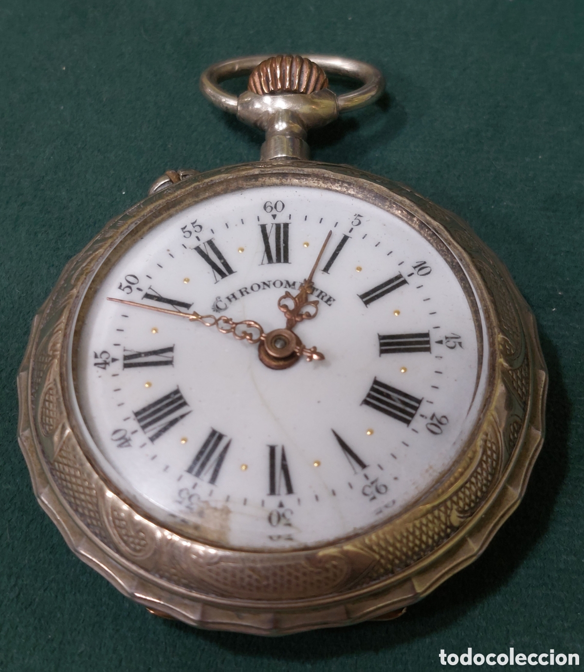 Relojes de bolsillo: RELOJ DE BOLSILLO CHRONOM&Eacute;TRE. FUNCIONA BIEN. - Foto 1