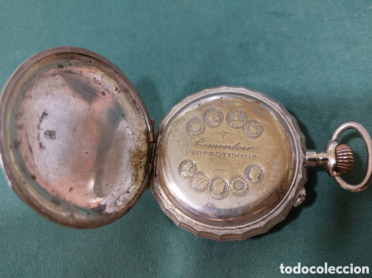 Relojes de bolsillo: RELOJ DE BOLSILLO CHRONOM&Eacute;TRE. FUNCIONA BIEN. - Foto 8
