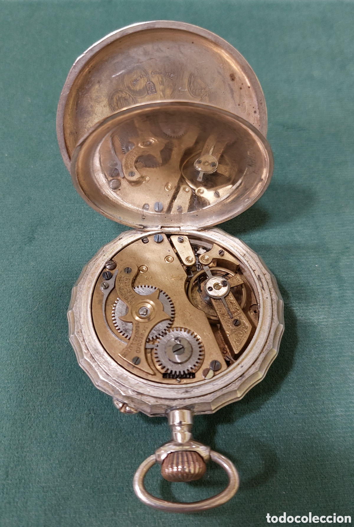 Relojes de bolsillo: RELOJ DE BOLSILLO CHRONOM&Eacute;TRE. FUNCIONA BIEN. - Foto 7