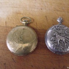 Relojes de bolsillo: 2 RELOJES SAVONETAS DE BOLSILLO-LOTE 259-77