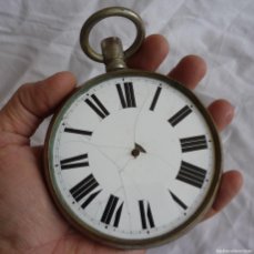 Relojes de bolsillo: RELOJ DE BOLSILLO GRANDE (10 CM DE DIÁMETRO) REGULATEUR BREVET Nº 14595, 8 JOURS