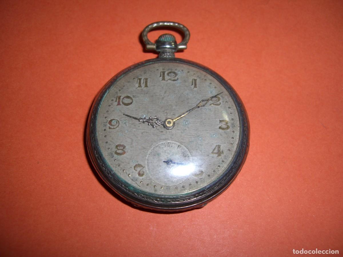 Relojes de bolsillo: RELOJ DE BOLSILLO EN PLATA - Foto 1