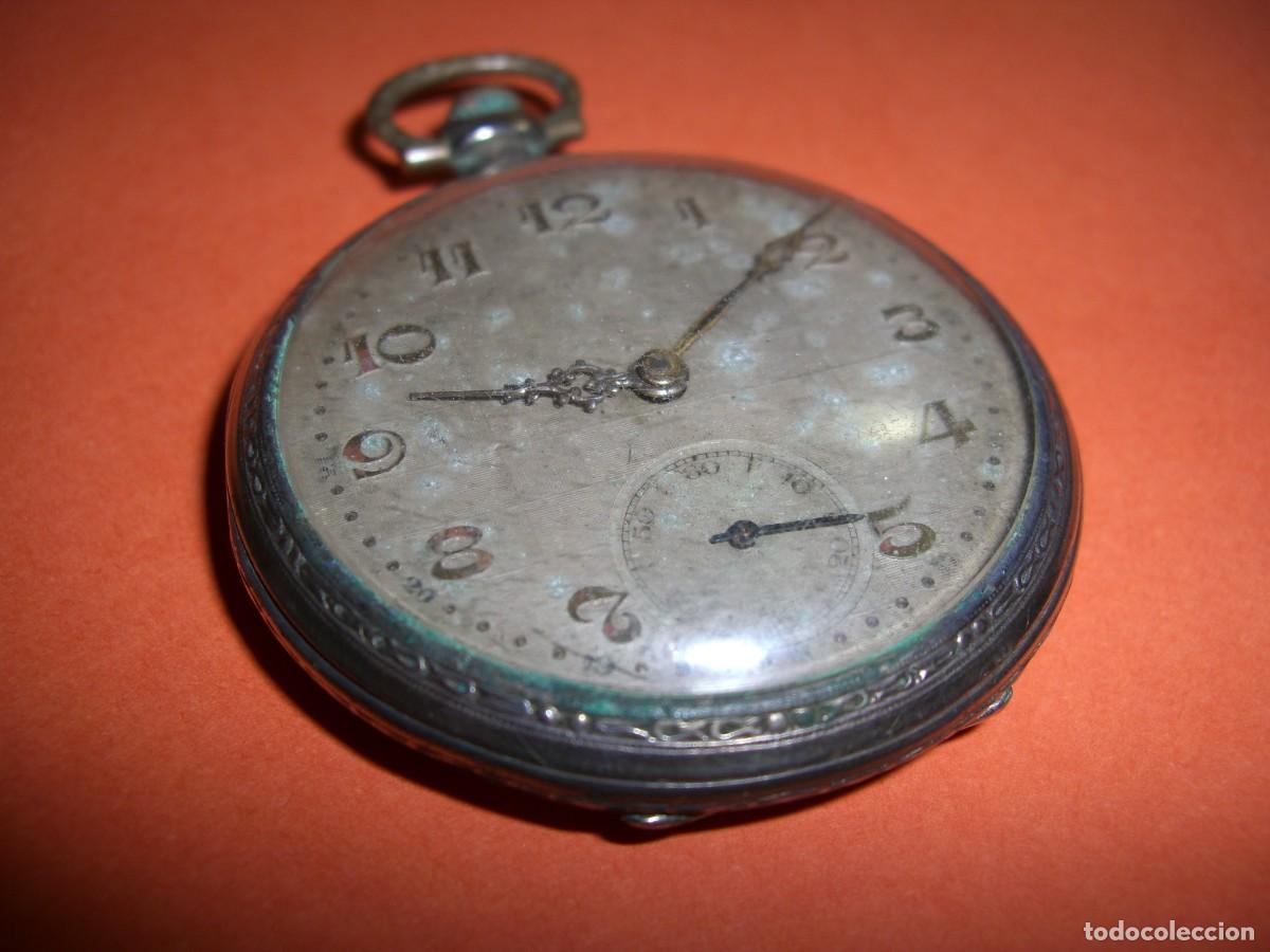 Relojes de bolsillo: RELOJ DE BOLSILLO EN PLATA - Foto 3