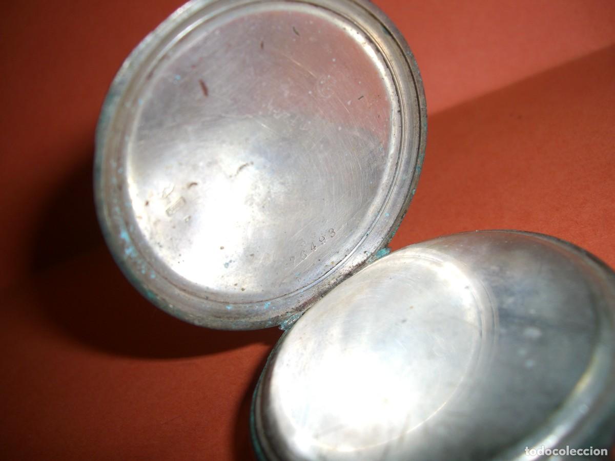 Relojes de bolsillo: RELOJ DE BOLSILLO EN PLATA - Foto 8