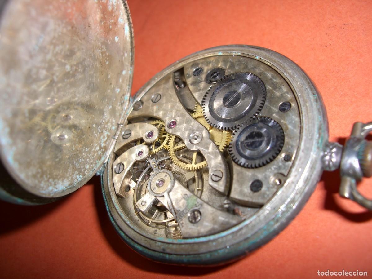 Relojes de bolsillo: RELOJ DE BOLSILLO EN PLATA - Foto 9